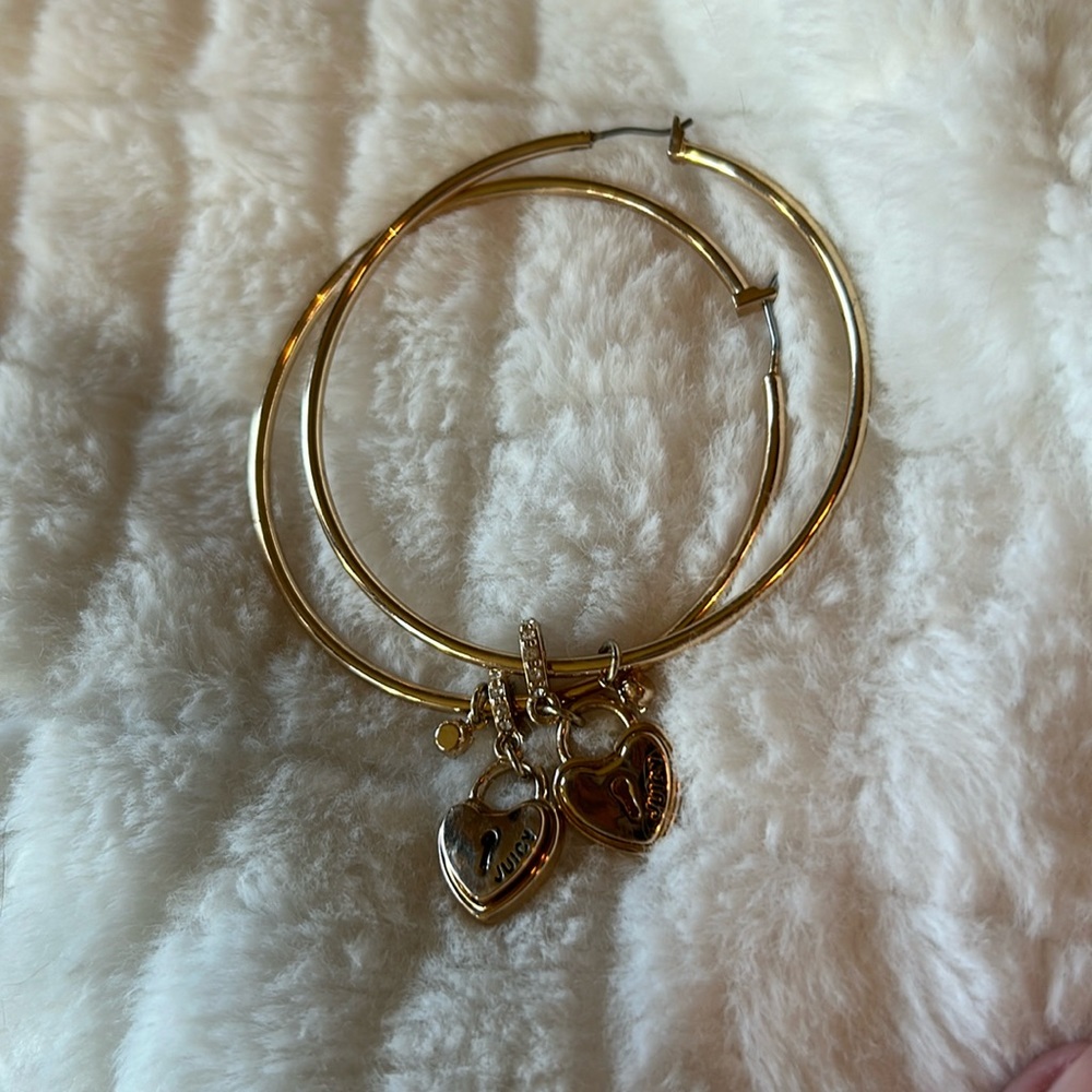 Juicy couture hoops like new!